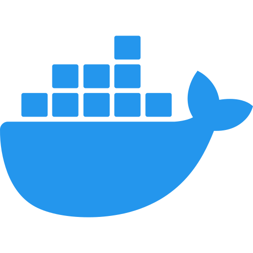 Shows docker logo