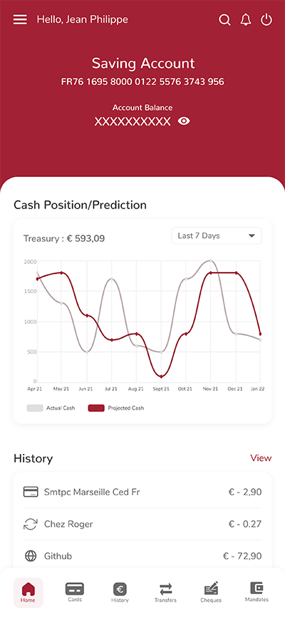 Showing how web app looks in mobile